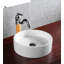 Lavabo de salle de bain circulaire en céramique pour bateau