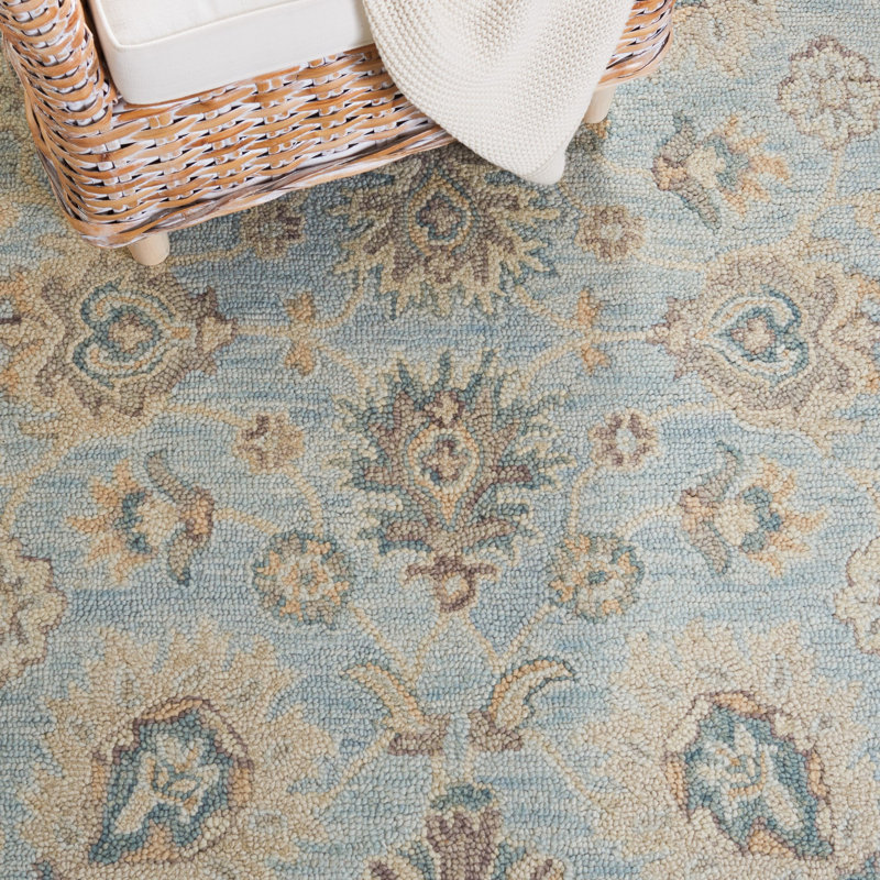 Peele Hand Tufted Wool Oriental Rug, Round 6'
