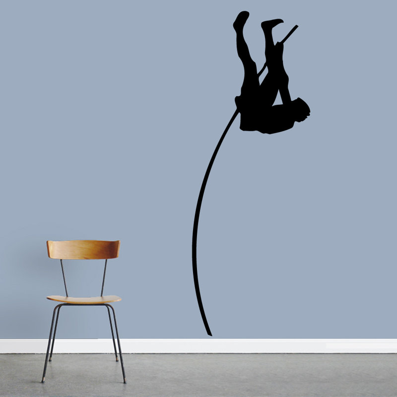Adhésif décoratif poteau perchoir, Noir