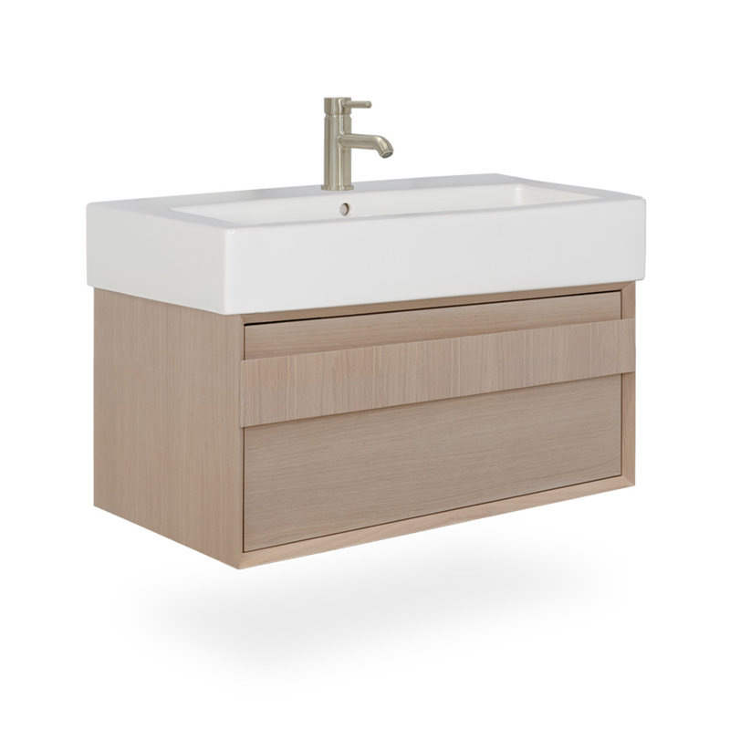 Eleganza Single Hole Bathroom Faucet, Polished Nickel