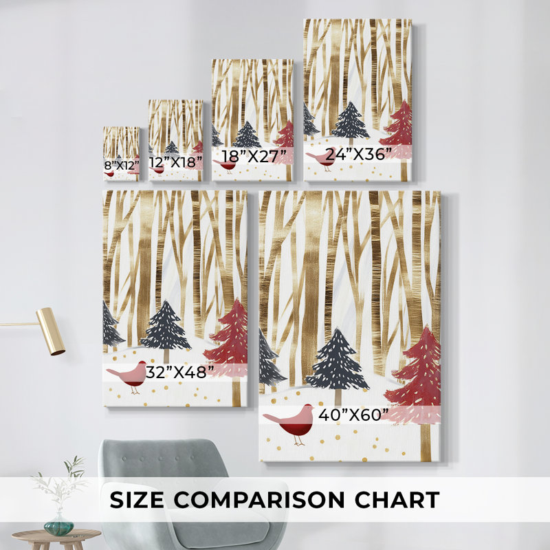 Art de Noël des Fêtes - Toile tendue avec châssis CDIX, H 12 po x l 8 po
