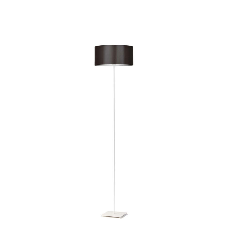 Ayania 150cm Traditional Floor Lamp, White, Brown