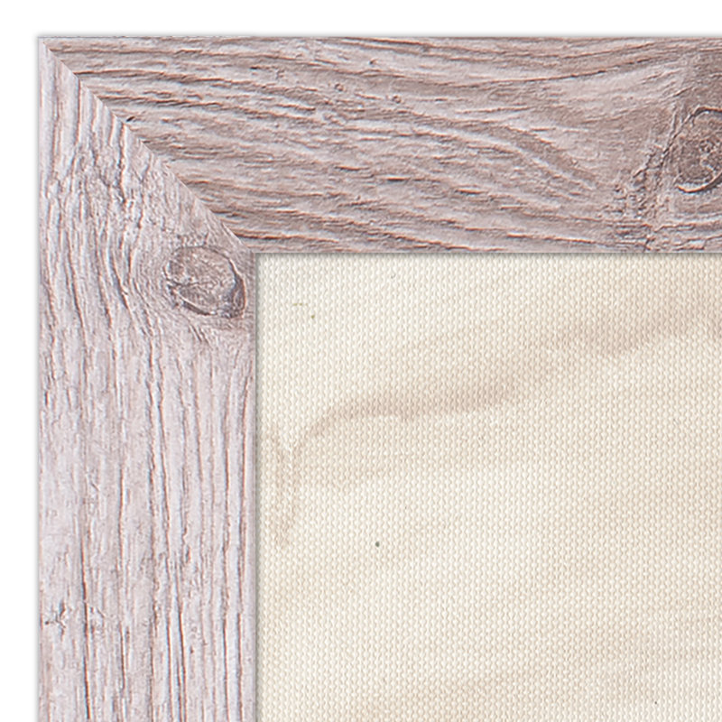 Paysage neutre et doux - Peinture, H 36 po x l 24 po x P 0,75 po, Cadre photo blanc en acrylique