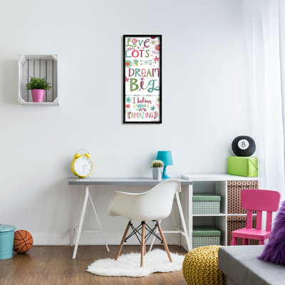 «Love You Lots Inspirational Expressions Playful», art textuel sur bois