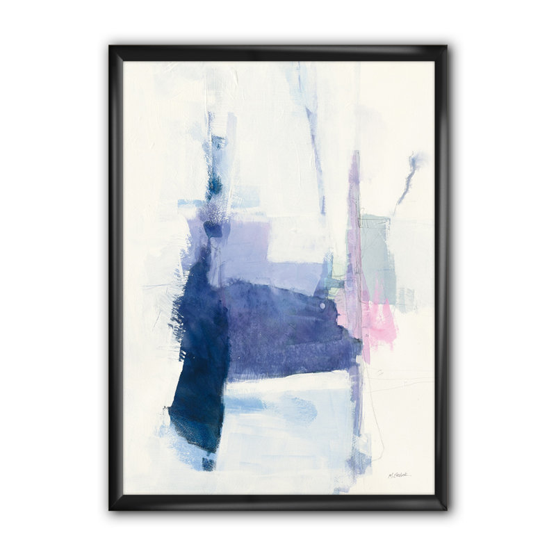 « blue interlude », reproduction d’art sur toile, H 40 po x l 30 po x P 1,5 po, Cadre noir
