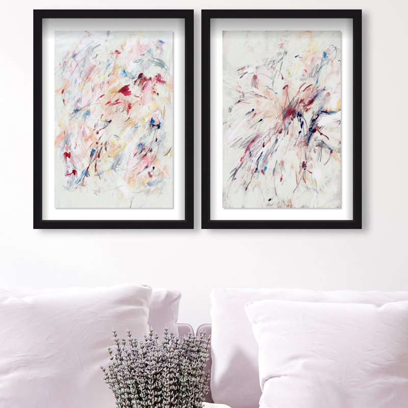 Feels Like Love Set Set by Oliver Gal, 93"H x 63"W, Black Shadowbox