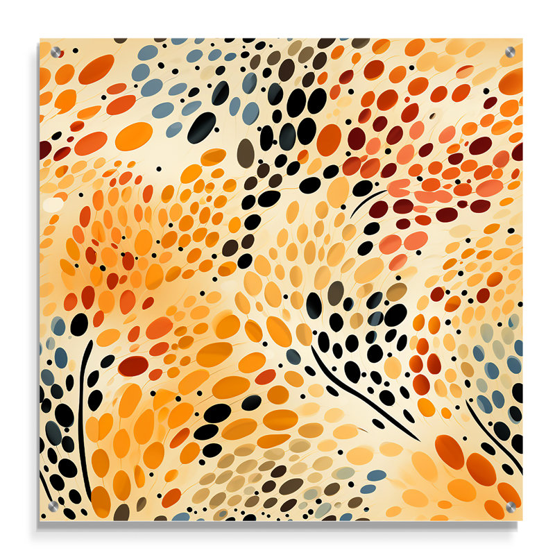 Coreon - Décoration murale acrylique à pois, H 16 po x l 16 po