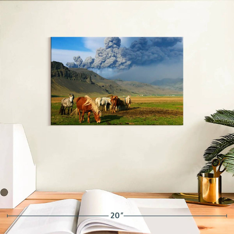 Brampt Icelandic Ponies, 8" H x 12" W
