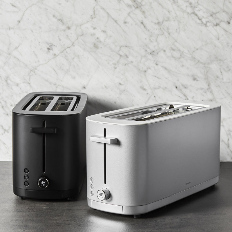 Zwilling J.A. Henckels 4 Slice Long Slot Enfinigy Cool Touch Toaster, Silver