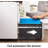 Markiese 2 Drawer Metal File Cabinet with Lock, Mobile Under Desk Filing Cabinet for Home Office, Letter Size, White File Cabinet-1084339152