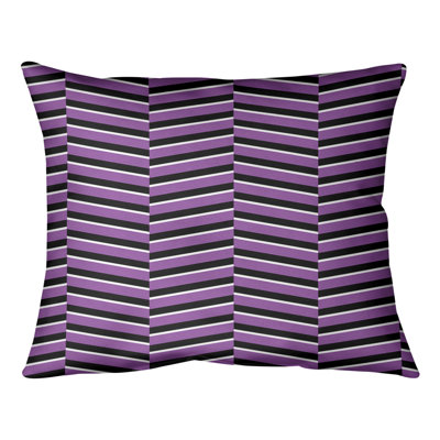 Coussin lombaire à rayures fracturées