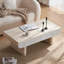 Table basse avec tiroir cannelé, table basse de salon-345830433