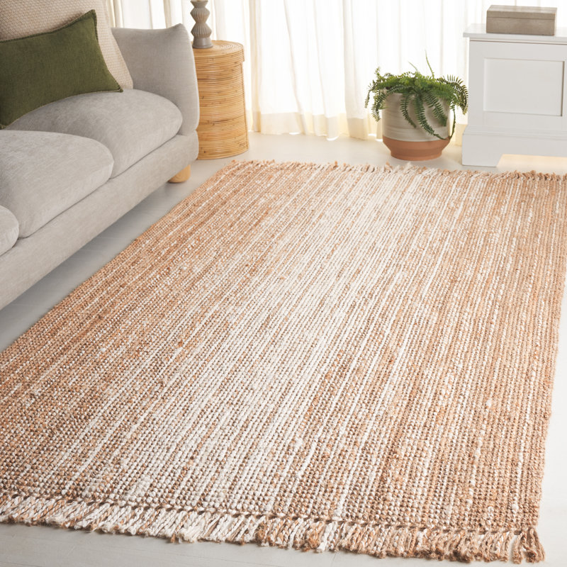 Natural Fiber Flatweave Jute Rug, Rectangle 5' x 8'