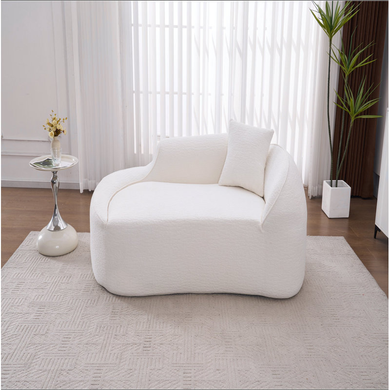 Chaise longue longue à compression Compression, Blanc lait