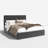 Haden Velvet Upholstered Platform Bed Frame with Channel Tufted Headboard-430185540-430185536