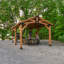 Backyard Discovery Norwood Cedar Wood Outdoor Patio Gazebo/Carport with Powerport 6m x 3.7m (20ft x 12ft)