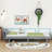Bed Frame With Built-in USB Port on Shelves Headboard-70137910
