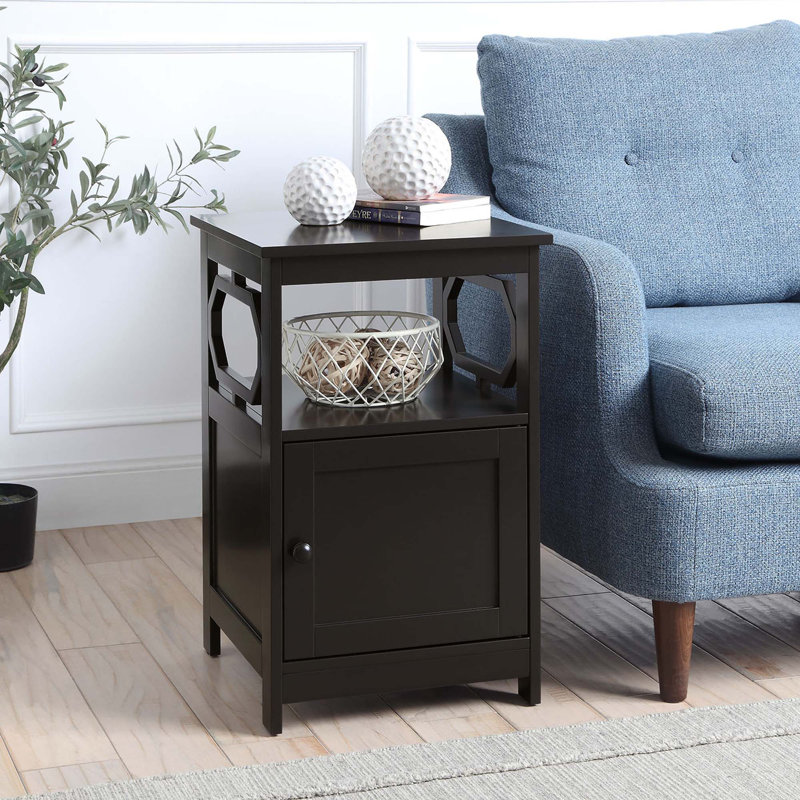 Table de bout haute de 26 po Minburn, Blanc