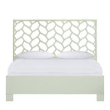 Silas King Platform Bed, Light Blue