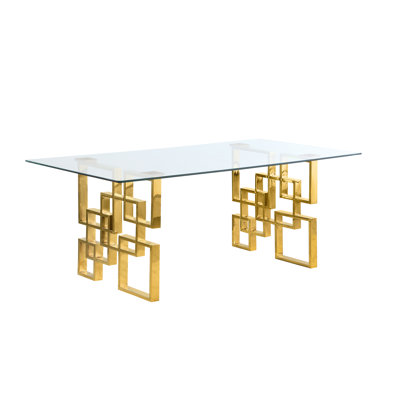Marano Clear Tempered Glass Dining Table