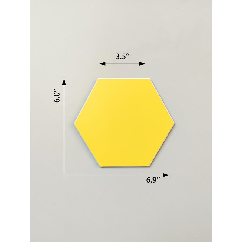Carreau mural auto-adhésif en pierre hexagonale 6 "x 6,9" Bex, Abeille