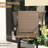 2Pcs Backyard Poolside Bar Stools, 360 Swivel Armrest Chairs With High Mesh, Steel Frame For Patio, Balcony, Tan Of 2 , Mesh Fabric &