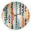 Green Green Chic Chic Striped Patterns - Horloge murale rayée-101235370