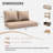 Wynee Outdoor 5'' Loveseat Cushions Bench Seat / Back Cushion, Only Cushions-2095870921