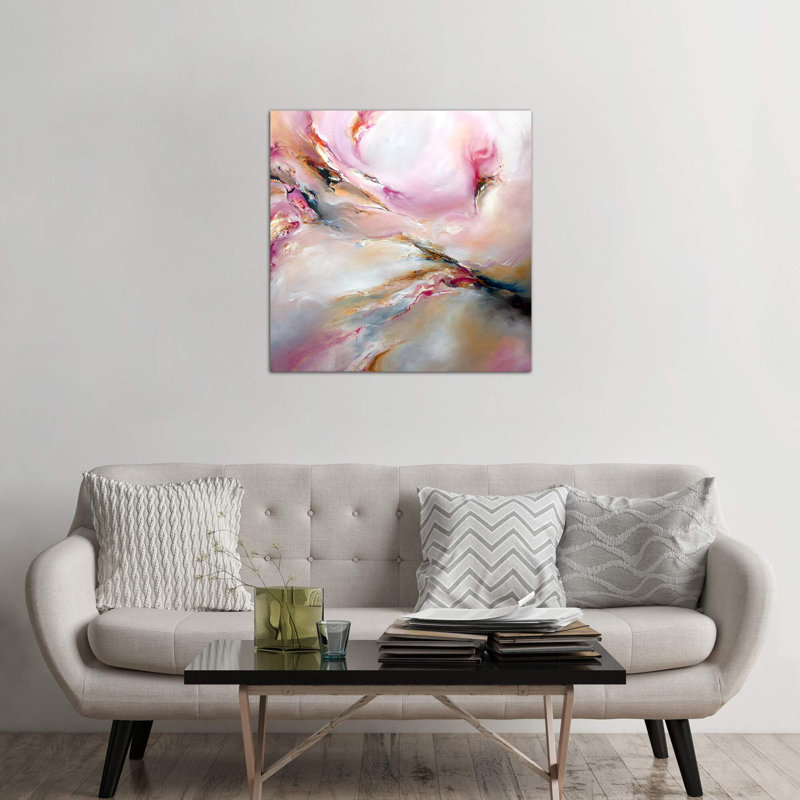 Pink Haze by J.A Art - Wrapped Canvas Print, 45.72 cm H x 45.72 cm W x 1.91 cm D