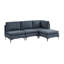 Canapé modulaire en lin rembourré avec pieds en métal-680426940-680426941-680426942