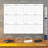 Large 36"x48" White Board Calendar Dry Erase Calendar For Wall 12 Month 