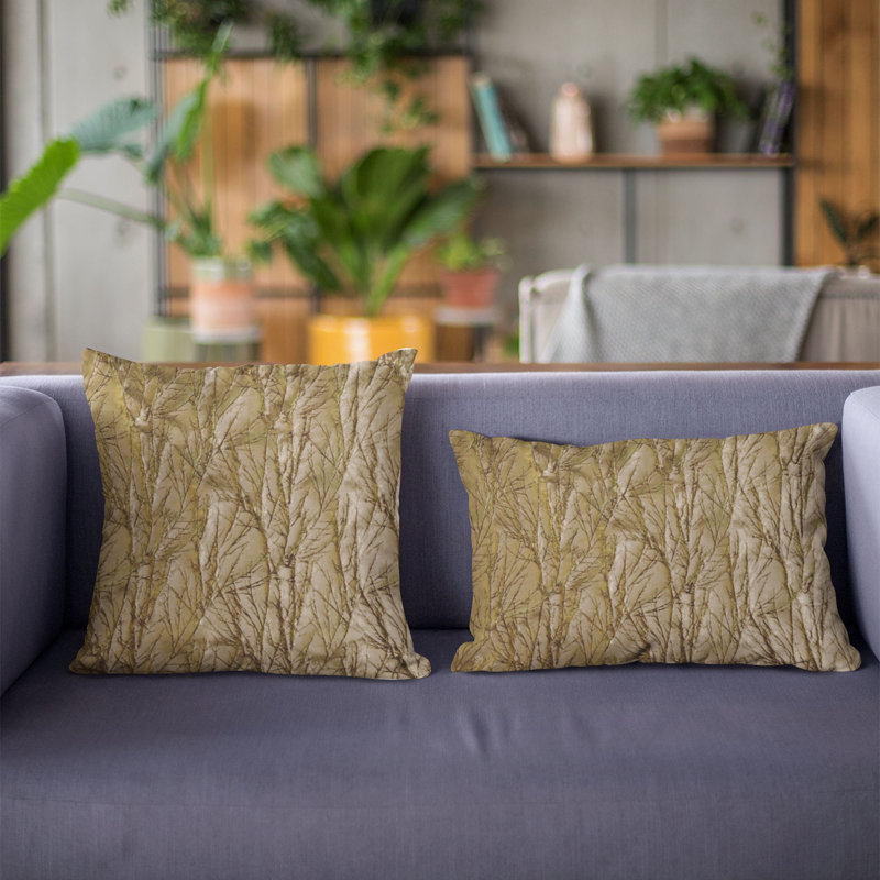 Coussin rectangulaire en tissu Plutus Yarns, Bronze bruni, 20 po x 26 po