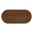 47.2" Mid-century Modern Oval Coffee Table With Rattan Sliding Door, Drawer & Open Storage, Solid Wood Legs-1167030751