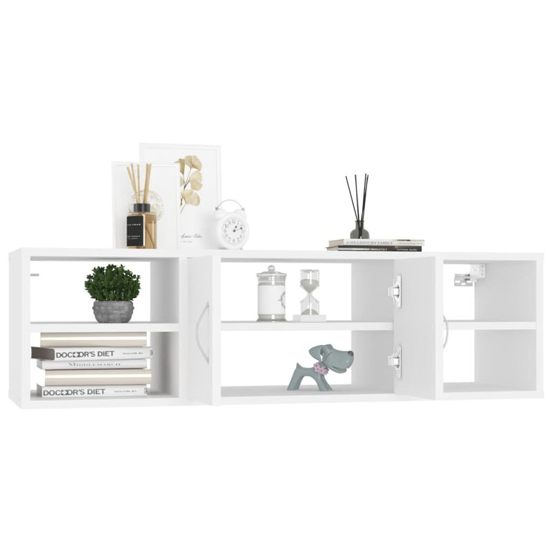 Glendel 4 Piece Accent Shelf, White