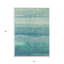 Tapis extérieur lavable rayé turquoise 5 pi x 8 pi