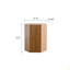 Table d'appoint Nesting Imitation Wood Grain, table d'appoint irrégulière-2013300255