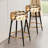 Rustic Brocade Elegance Victorian Pattern - Floral Bar Stools Set Of 2