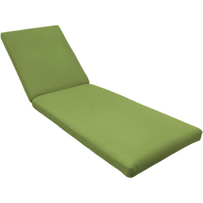 Eddie Bauer Outdoor Chaise Lounge Cushion, Sunbrella Fade & Water Resistant for Pool-Side Chaise Loungers & Deck Recliners, 26"W x 50"L, 2.5" thick; Back 26"W x 32"L, 2.5" thick, Spectrum Cilantro