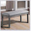 Colour Dining Bench Padded Seat 1pc Bench Kitchen Dining Room Wire-Brushed Finish