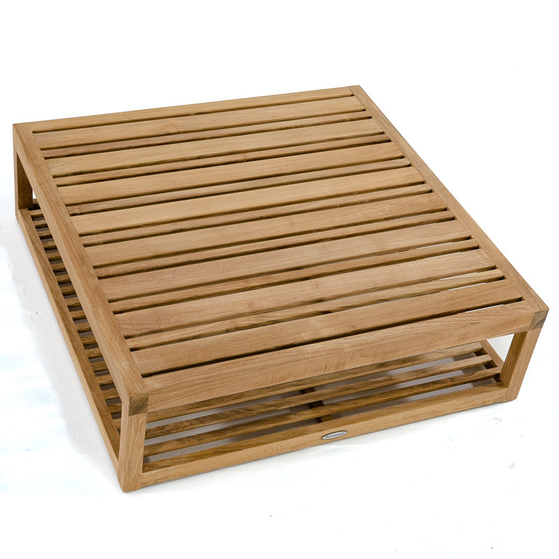 Maya Outdoor Square Teak Coffee Table