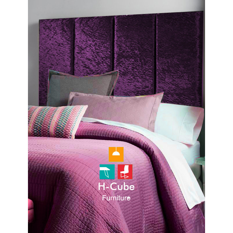 Alton Upholstered Headboard, Purple, Super King (6')