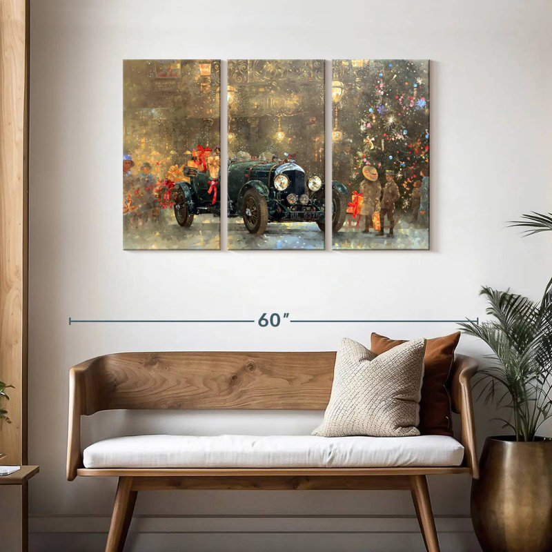 Mehar Christmas Bentley, 28" H x 45" W