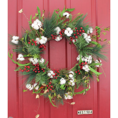 Handcrafted Faux Berry 20'' Wreath
