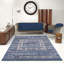 Tapis oriental bleu / gris SantaFe-637429357