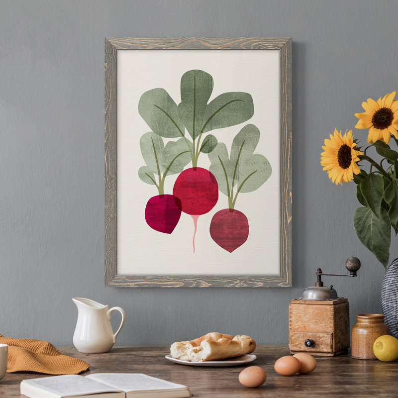 " Organic Veg I ", Grey Framed, 17" H x 20" W x 1" D