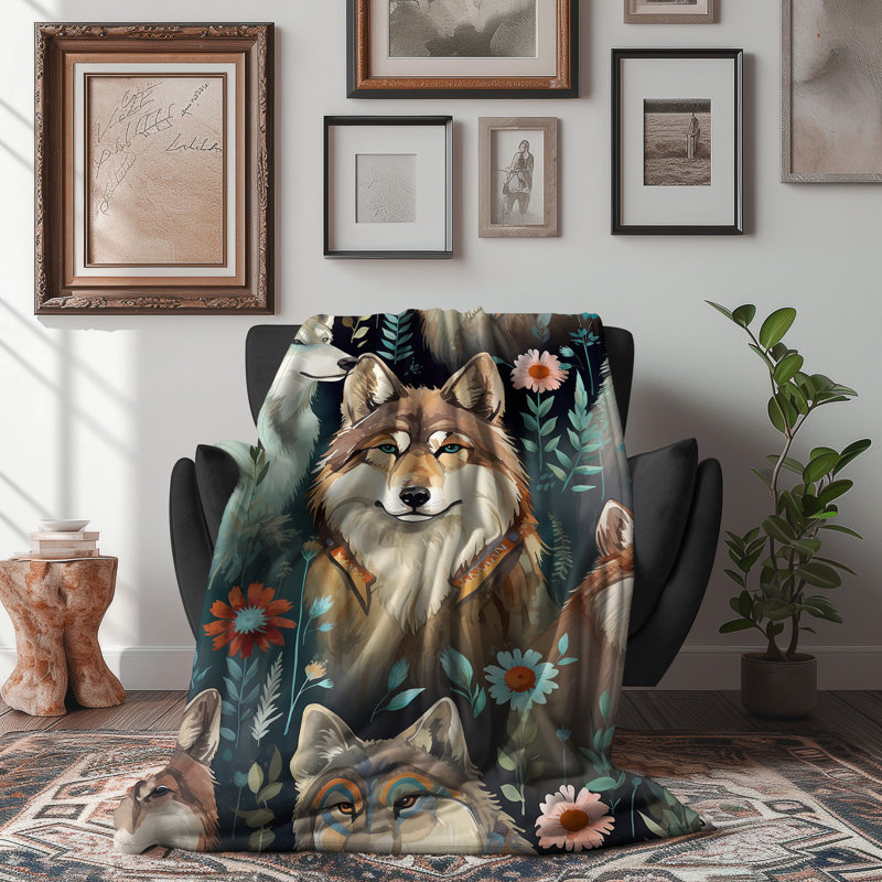 Couverture Wolf Spirit Serenity, Grand lit