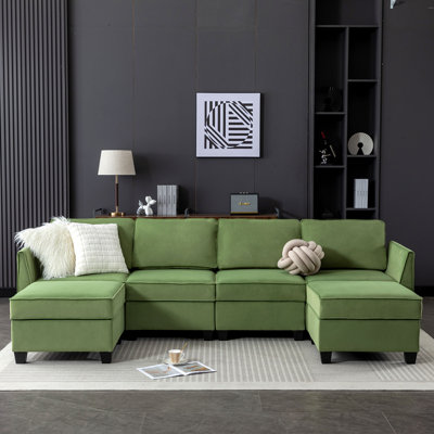 Canapé modulaire 6 pièces rembourré