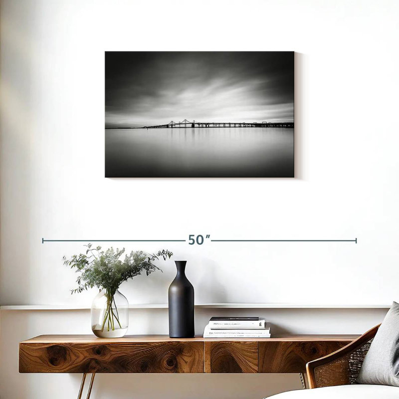 Chesapeake Bay Bridge BW, H 20 po x l 30 po