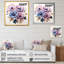 «Blue and Purple Poppy Bouquet I» - Art mural coquelicots-1728241473-1728241472