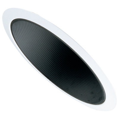 6'' White Baffle Recessed Trim